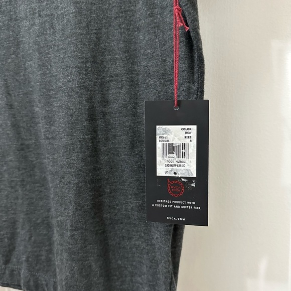 NWT Big RVCA Tee Men's Slim Fit Small - Picture 6 of 10